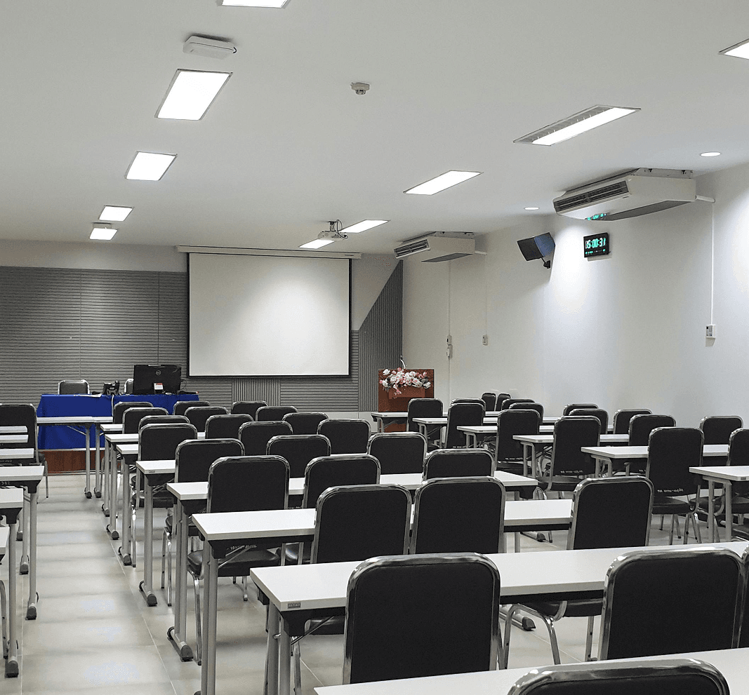 Lecture room with chairs